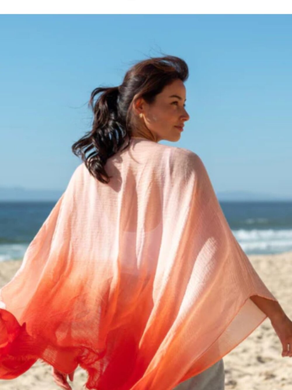 Mersea Nellie Wrap Coral Ombre